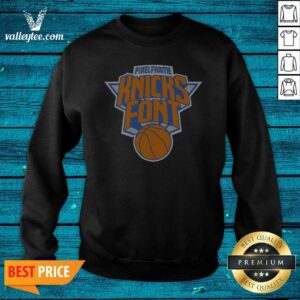Premium New York Knicks Pixelframe Knicks Font Sweatshirt