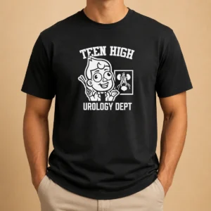 Funny Teen High Urology Dept Cartoon Doctor