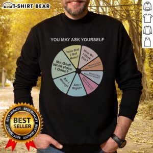 Pretty Talking Heads You May Ask Yourself How Did I Get Here What Have I Done Sweatshirt in a cozy setting