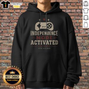 Pretty Independence Mode Activated Hoodie displayed on a neutral background showcasing its vibrant design.
