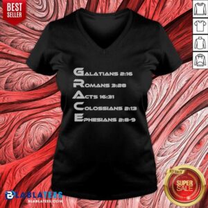 Funny Romans Galatians Ephesians Philippians v neck optimized, perfect for casual wear with a humorous twist.