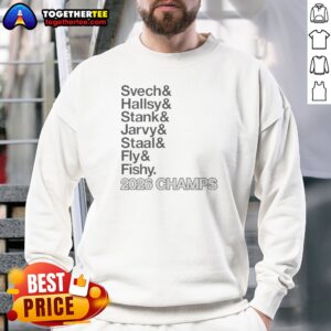 Funny Svech Hallsy Stank Jarvy Staal Fly Fishy 2026 Champs NHL Sweatshirt