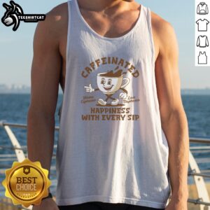 Premium Caffeinated Happiness With Every Sip More Espresso Less Depresso Tank top in a vibrant color
