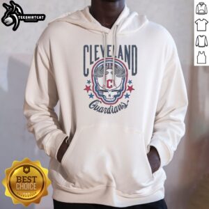 Good Cleveland Guardians X Grateful Dead Skull MLB Graphic Hoodie featuring vibrant artwork