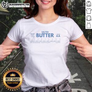 Funny Salted Butter Grade Aa Ladies Shirt featuring a quirky design for butter lovers.