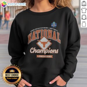 Funny Texas Longhorns 2026 NCAA Division I Softball National Champions Longhorns Sweashirt displayed on a neutral background