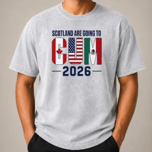Official Scotland Are Going To Cum 2026 Soccer Washed T-Shirt