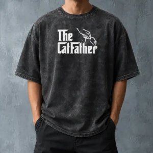 Original The Catfather Parody Washed T-Shirt