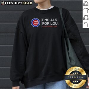 Good Chicago Cubs End ALS Lou Gehrig Day Sweatshirt featuring a vibrant team logo