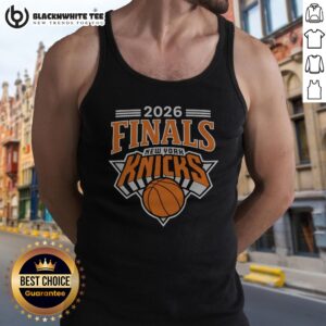 Premium 2026 Finals New York Knicks Basketball Team Tank Top in vibrant blue with team logo