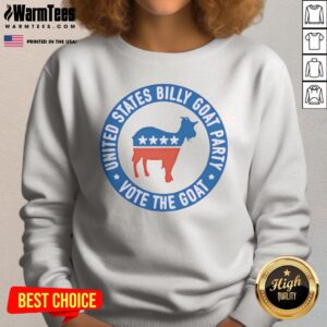 Funny United States Billy Goat Party Vote The Goat American Politics Satire Shirt - Image 5