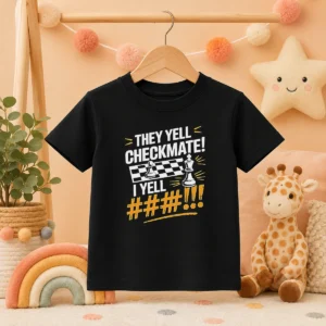 Pretty Chess Pawn King Checkmate Quote Kids T-Shirt