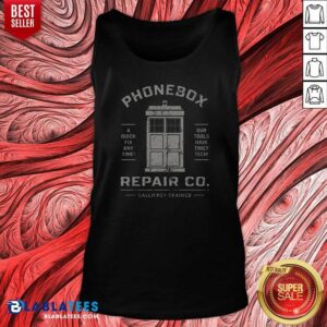 Original Top Phonebox Repair Co Gallifrey Trained Tank Top tank top optimized with bold graphic print on breathable fabric