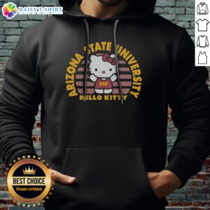 Funny Hello Kitty Arizona State University Collegiate Style Icon Graphic Asu Hoodie featuring a playful design.