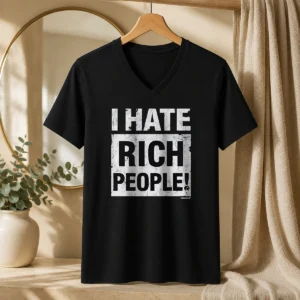 Premium I Hate Rich People Tekken 8 Video Game V-Neck Shirt