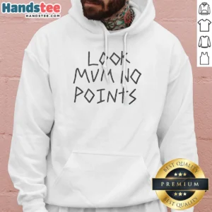 Nice Top Look Mum No Points Hoodie in charcoal gray with front pouch pocket and adjustable drawstring hood