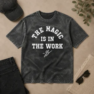 Nice Ben Stiller Jalen Brunson The Magic Is In The Work Signature Washed T-Shirt