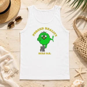 Funny Forced Reality Rule OK Green Monster Middle Finger Tank Top