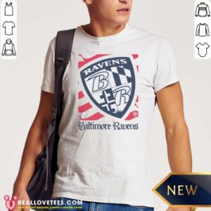 Premium Baltimore Ravens American Heritage Wordmark shirt optimized for showcasing team pride.