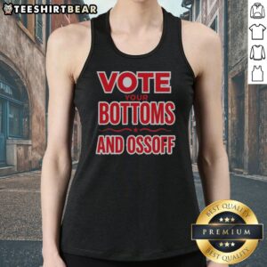 Awesome Jon Ossoff Vote Your Bottoms And Red Star Tank top featuring a bold design on a comfortable sleeveless shirt.