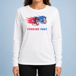 Original Shadow The Hedgehog Forever Fast Cartoon Long Sleeve Shirt
