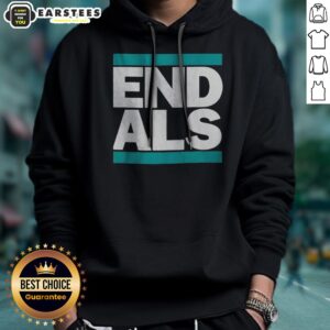 Funny END ALS Seattle Mariners hoodie displayed in a casual setting for fans and supporters.