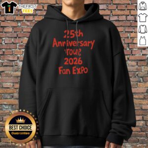Pretty 25th Anniversary Tour 2026 Fan Expo Hoodie featuring vibrant graphics and a cozy fit.