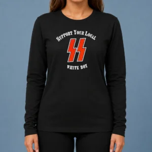 Official Lightning Bolts Support Your Local White Boy Long Sleeve Shirt