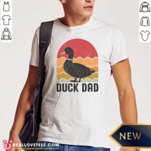 Funny Duck Dad shirt optimized for showcasing a humorous duck-themed design
