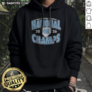 North Carolina Tar Heels NCAA Division I Baseball National Champs 2026 Hoodie