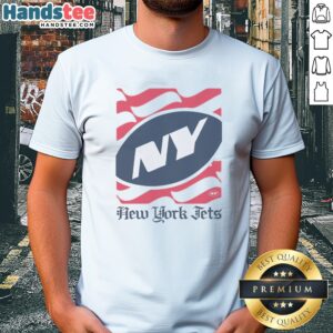 Original New York Jets American Heritage Wordmark Shirt featuring a bold team logo design.