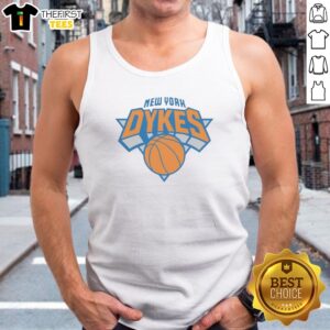 Premium New York Dykes New York Knicks Tank Top showing front view with bold graphic print