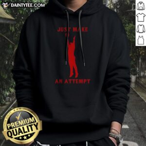 Hot Derek Jeter New York Yankees Just Make An Attempt Hoodie displayed on a neutral background