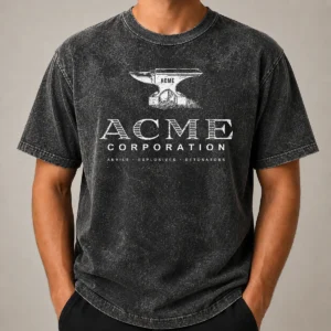 Hot ACME Corporation Anvils Explosives Detonators Washed T-Shirt