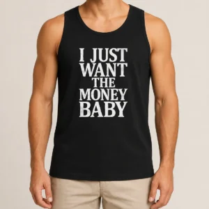 Awesome I Just Want The Money Baby Tank Top