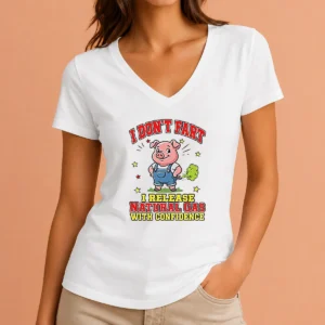 Top I Dont Fart I Release Natural Gas With Confidence V-Neck Shirt