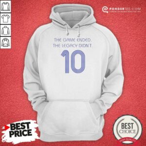 Awesome Zinedine Zidane France National Team 10 The Game Ended The Legacy Didn'T Hoodie