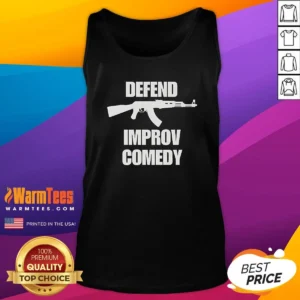 Pretty Defend Improv Comedy Tank Top