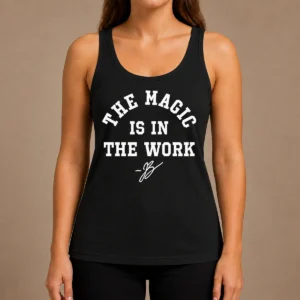 Awesome Ben Stiller Jalen Brunson The Magic Is In The Work Signature Tank Top