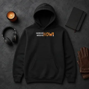 Awesome Nordic Model Now! Slogan Hoodie