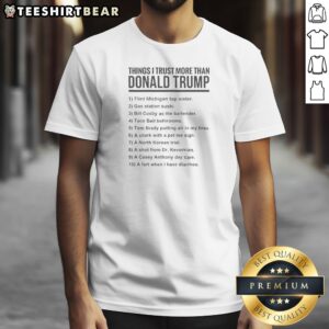 Top Donald Trump Things I Trust More Than Donald Trump List