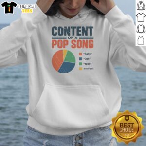 Hot Content Of A Pop Song Hoodie in a vibrant display, showcasing its unique design and cozy fit.
