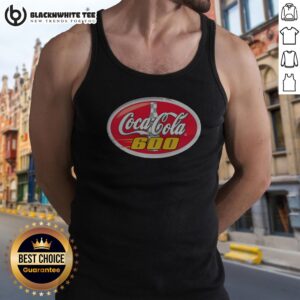 Hot Coca Cola 600 NASCAR Racing Event Logo Checkered Bottle Tank Top