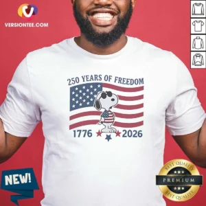 Good Snoopy Wearing Sunglasses 250 Years Of Freedom 1776 2026
