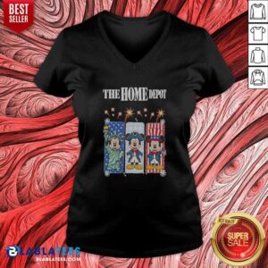 Pretty The Home Depot Mickey Mouse Statue Of Liberty Uncle Sam Patriotic v neck optimized shirt with patriotic graphic design
