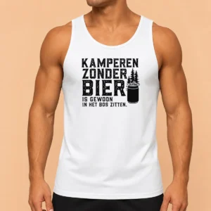 Pretty Kamperen Zonder Bier Is Gewoon In Het Bos Zitten Beer Tank Top