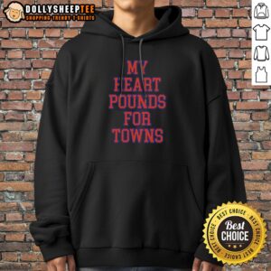 Original Karl Anthony Towns New York Knicks NBA My Heart Pounds For Towns Hoodie in vibrant colors