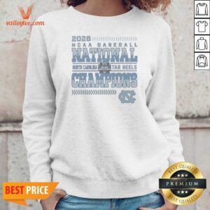 Official Top 2026 NCAA Baseball National Champions North Carolina Tar Heels Sweatshirt