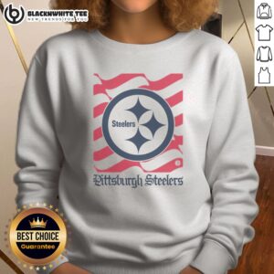 Funny Pittsburgh Steelers American Heritage Wordmark Sweatshirt featuring bold team graphics