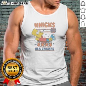 Top The Simpsons Bart X Knicks 2026 NBA Champs Tank Top